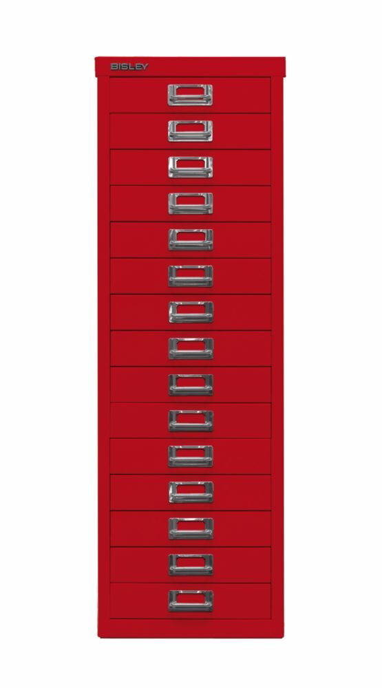 Bisley Home Schubladenschrank 39er Serie 15 Schubladen H 860 mm kardinalrot Bisley Home Schubladenschrank 39er Serie 15 Schubladen H 860 mm kardinalrot