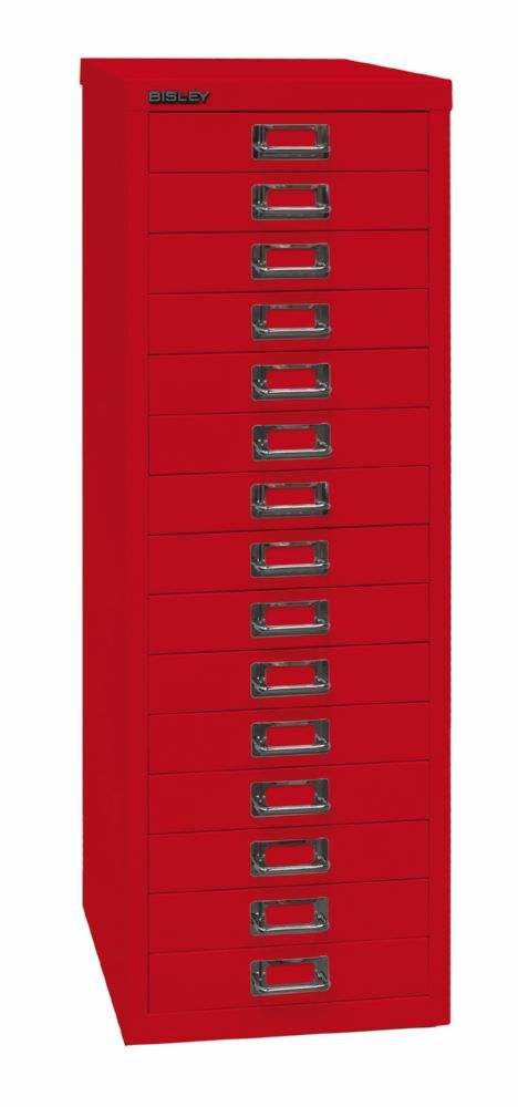 Bisley Home Schubladenschrank 39er Serie 15 Schubladen H 860 mm kardinalrot Bisley Home Schubladenschrank 39er Serie 15 Schubladen H 860 mm kardinalrot