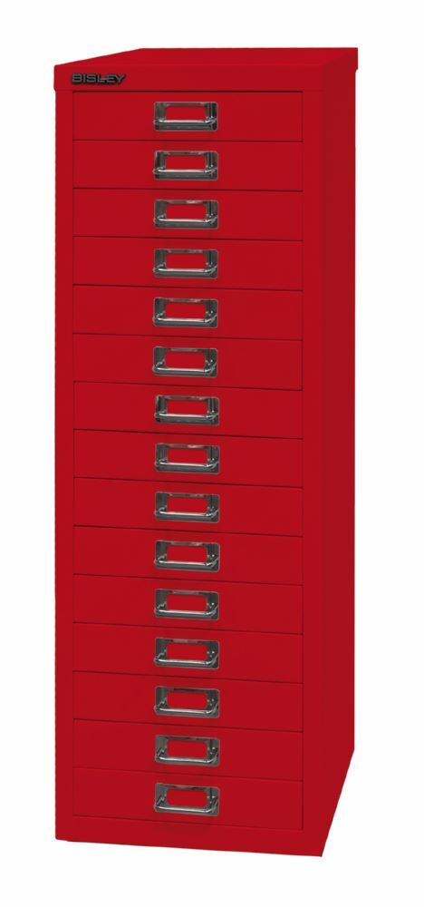 Bisley Home Schubladenschrank 39er Serie 15 Schubladen H 860 mm kardinalrot Bisley Home Schubladenschrank 39er Serie 15 Schubladen H 860 mm kardinalrot