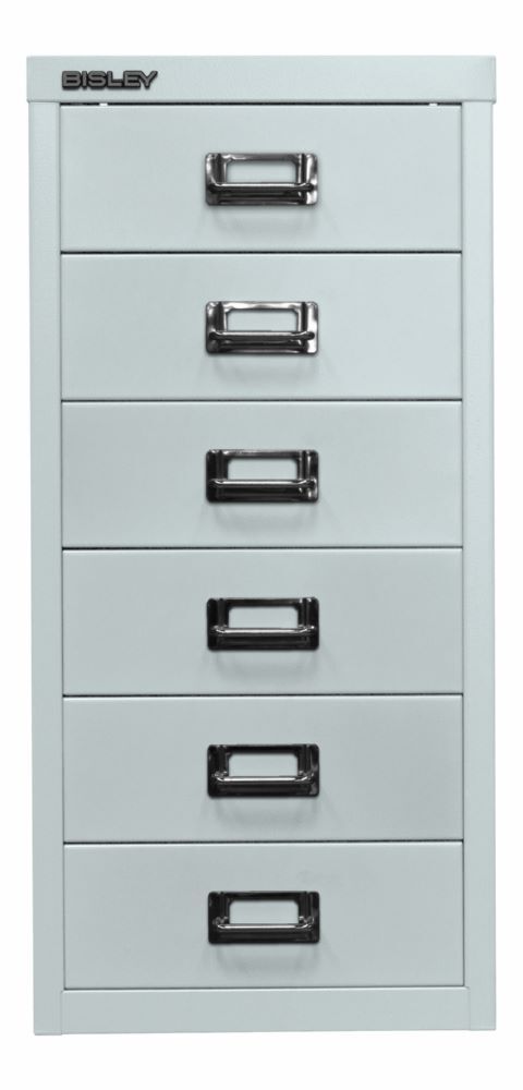 Bisley Home Schubladenschrank 29er Serie 6 Schubladen T 380 mm grau Produktbild Bisley Home Schubladenschrank 29er Serie 6 Schubladen T 380 mm grau