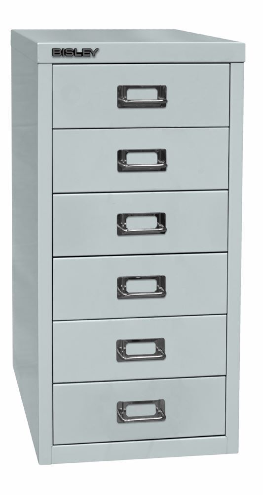 Bisley Home Schubladenschrank 29er Serie 6 Schubladen T 380 mm grau Produktbild Bisley Home Schubladenschrank 29er Serie 6 Schubladen T 380 mm grau bild 2