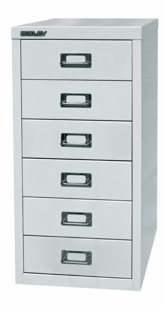 Bisley Home Schubladenschrank 29er Serie 6 Schubladen T 380 mm grau Produktbild Bisley Home Schubladenschrank 29er Serie 6 Schubladen T 380 mm grau bild 3