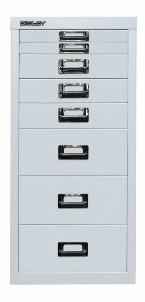Bisley Home Schubladenschrank 29er Serie 8 Schubladen H590 mm lichtgrau Produktbild Bisley Home Schubladenschrank 29er Serie 8 Schubladen H590 mm lichtgrau