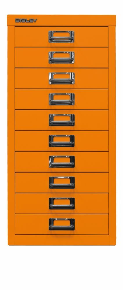 Bisley Home Schubladenschrank 29er Serie DIN A4 10 Schubladen H 590 mm orange Produktbild Bisley Home Schubladenschrank 29er Serie DIN A4 10 Schubladen H 590 mm orange