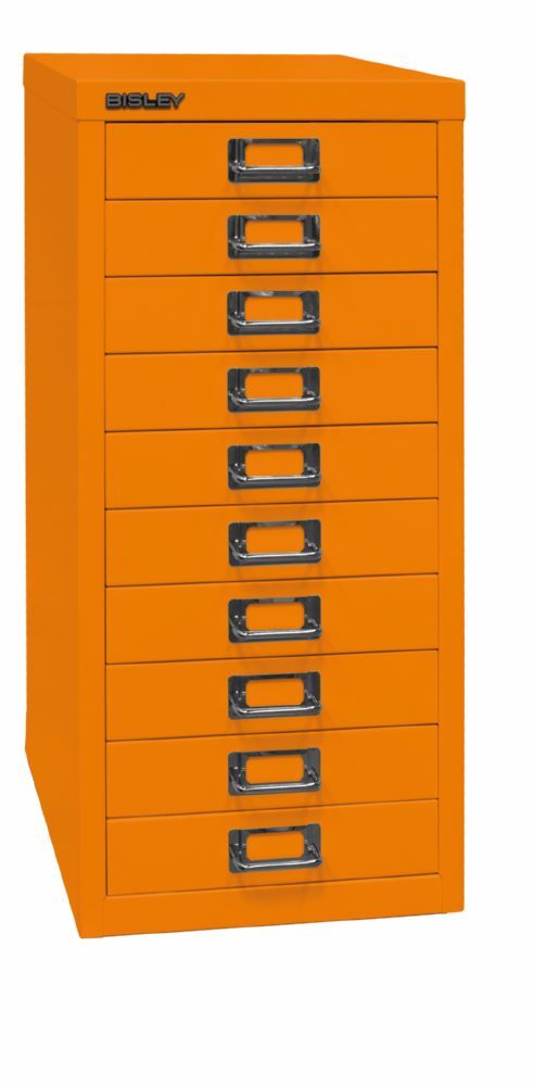 Bisley Home Schubladenschrank 29er Serie DIN A4 10 Schubladen H 590 mm orange Produktbild Bisley Home Schubladenschrank 29er Serie DIN A4 10 Schubladen H 590 mm orange bild 2
