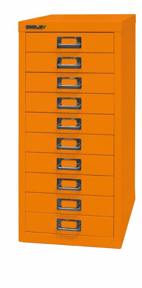 Bisley Home Schubladenschrank 29er Serie DIN A4 10 Schubladen H 590 mm orange Produktbild Bisley Home Schubladenschrank 29er Serie DIN A4 10 Schubladen H 590 mm orange bild 3