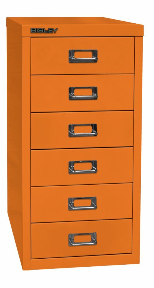 Bisley Home Schubladenschrank 29er Serie 6 Schubladen H 590 mm orange Produktbild Bisley Home Schubladenschrank 29er Serie 6 Schubladen H 590 mm orange bild 2