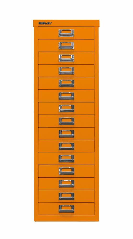 Bisley Home Schubladenschrank 39er Serie 15 Schubladen H 860 mm orange Produktbild Bisley Home Schubladenschrank 39er Serie 15 Schubladen H 860 mm orange