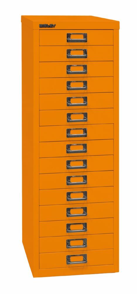 Bisley Home Schubladenschrank 39er Serie 15 Schubladen H 860 mm orange Produktbild Bisley Home Schubladenschrank 39er Serie 15 Schubladen H 860 mm orange bild 2