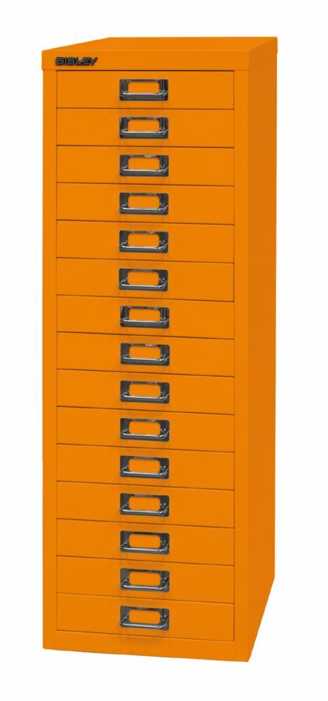 Bisley Home Schubladenschrank 39er Serie 15 Schubladen H 860 mm orange Produktbild Bisley Home Schubladenschrank 39er Serie 15 Schubladen H 860 mm orange bild 3