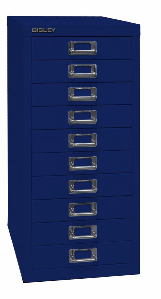 Bisley Home Schubladenschrank 29er Serie mit 10 Schubladen H 590 mm oxfordblau Produktbild Bisley Home Schubladenschrank 29er Serie mit 10 Schubladen H 590 mm oxfordblau bild 2