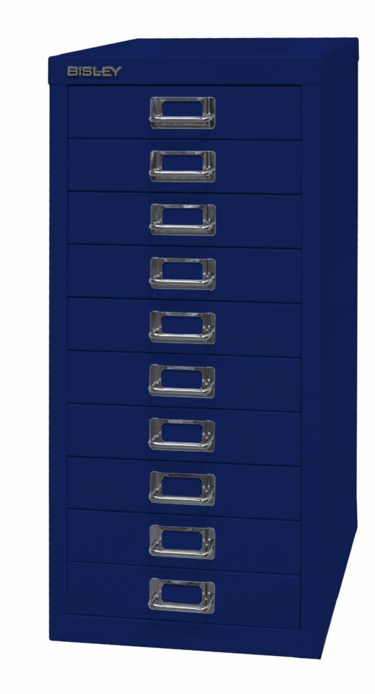 Bisley Home Schubladenschrank 29er Serie mit 10 Schubladen H 590 mm oxfordblau Produktbild Bisley Home Schubladenschrank 29er Serie mit 10 Schubladen H 590 mm oxfordblau bild 3