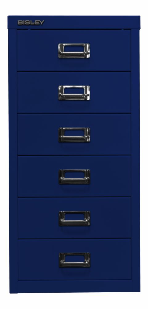 Bisley Home Schubladenschrank 29er Serie 6 Schubladen T 380 mm oxfordblau Produktbild Bisley Home Schubladenschrank 29er Serie 6 Schubladen T 380 mm oxfordblau