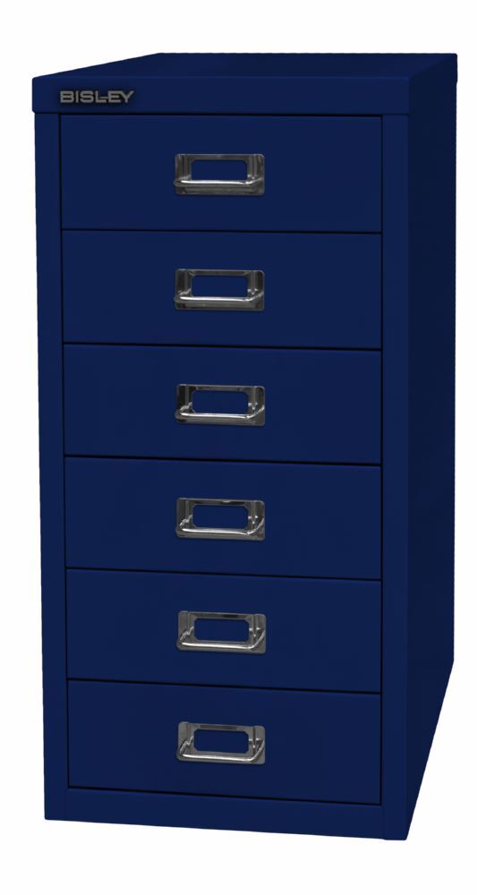 Bisley Home Schubladenschrank 29er Serie 6 Schubladen T 380 mm oxfordblau Produktbild Bisley Home Schubladenschrank 29er Serie 6 Schubladen T 380 mm oxfordblau bild 3