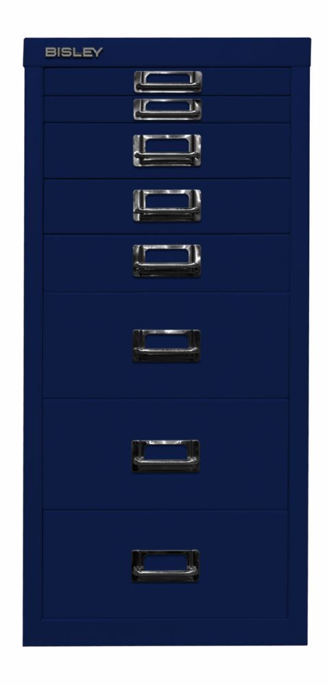 Bisley Home 8 fach Schubladenschrank 29er Serie 279 x 590 mm oxfordblau Produktbild Bisley Home 8 fach Schubladenschrank 29er Serie 279 x 590 mm oxfordblau