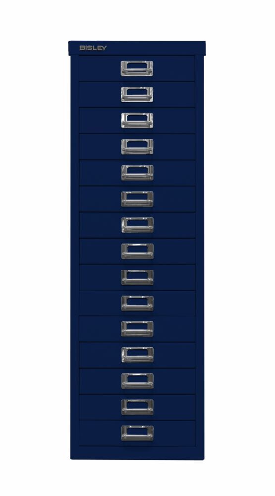 Bisley Home Schubladenschrank 39er Serie 15 Schubladen H 860 mm oxfordblau Produktbild Bisley Home Schubladenschrank 39er Serie 15 Schubladen H 860 mm oxfordblau