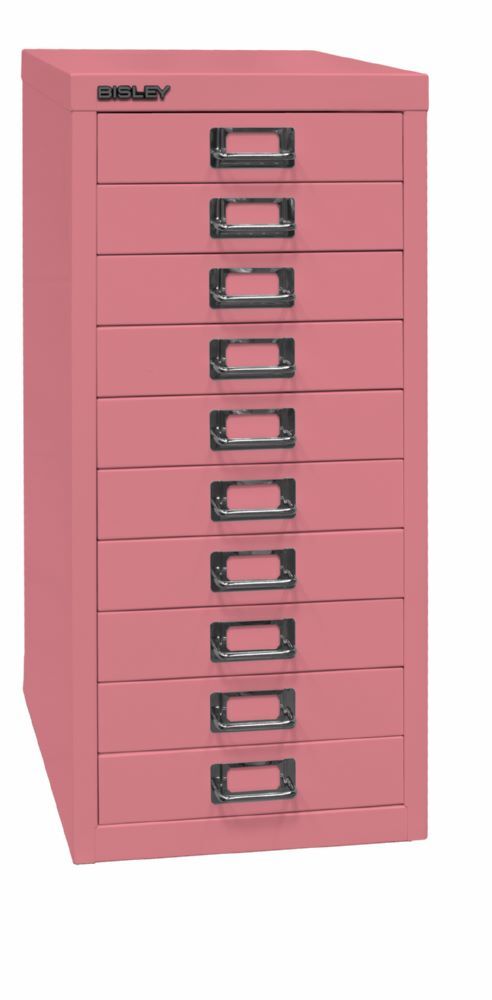 Bisley Home Schubladenschrank 29er Serie DIN A4 mit 10 Schubladen in pink Produktbild Bisley Home Schubladenschrank 29er Serie DIN A4 mit 10 Schubladen in pink bild 2