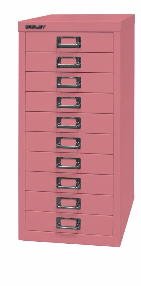 Bisley Home Schubladenschrank 29er Serie DIN A4 mit 10 Schubladen in pink Produktbild Bisley Home Schubladenschrank 29er Serie DIN A4 mit 10 Schubladen in pink bild 3