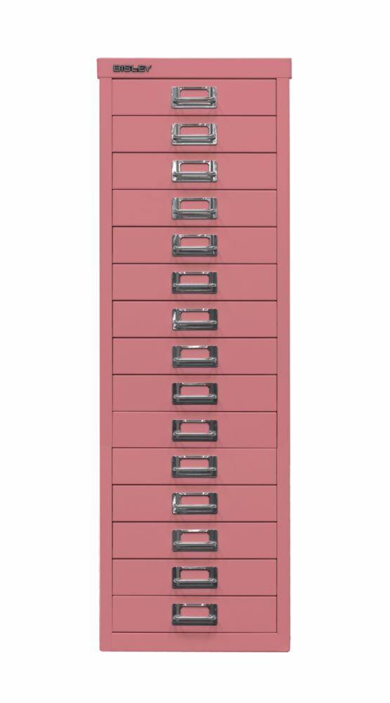 Bisley Home Schubladenschrank 39er Serie 15 Schubladen H 860 mm pink Produktbild Bisley Home Schubladenschrank 39er Serie 15 Schubladen H 860 mm pink