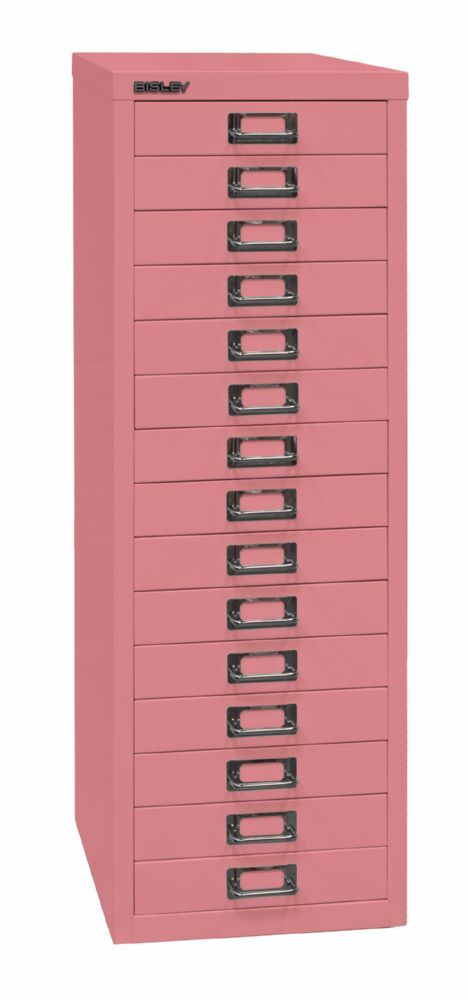 Bisley Home Schubladenschrank 39er Serie 15 Schubladen H 860 mm pink Produktbild Bisley Home Schubladenschrank 39er Serie 15 Schubladen H 860 mm pink bild 2