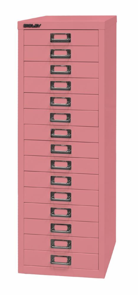 Bisley Home Schubladenschrank 39er Serie 15 Schubladen H 860 mm pink Produktbild Bisley Home Schubladenschrank 39er Serie 15 Schubladen H 860 mm pink bild 3