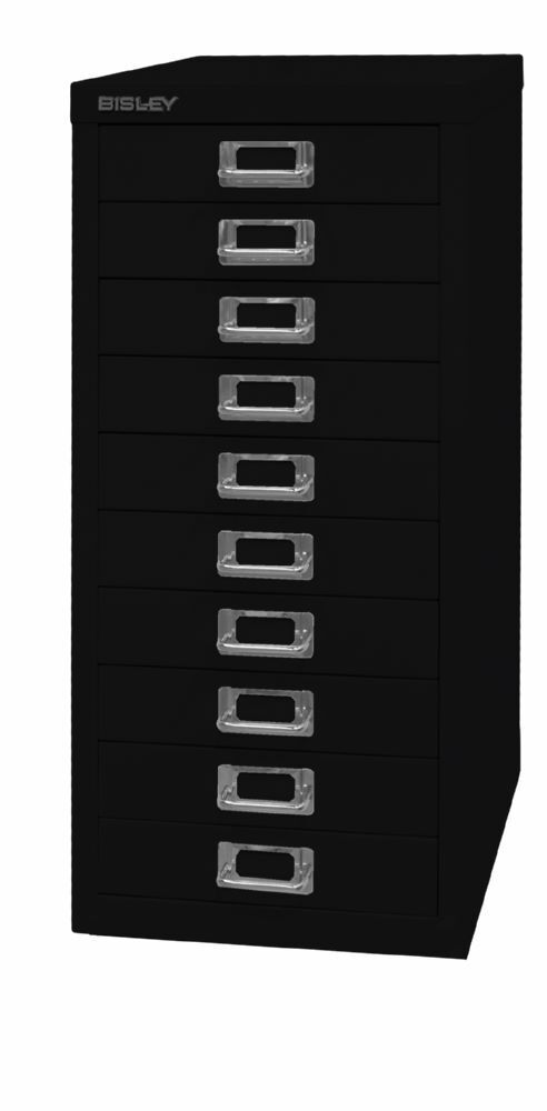 Bisley Home Schubladenschrank 29er Serie mit 10 Schubladen H 590 mm schwarz Produktbild Bisley Home Schubladenschrank 29er Serie mit 10 Schubladen H 590 mm schwarz bild 2