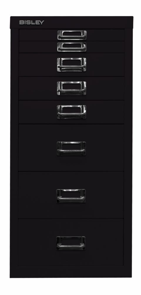 Bisley Home Schubladenschrank 8 fach 29er Serie 279 x 590 mm schwarz Produktbild Bisley Home Schubladenschrank 8 fach 29er Serie 279 x 590 mm schwarz