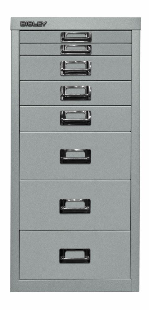 Bisley Home 8 fach Schubladenschrank 29er Serie 279 x 590 mm silber Produktbild Bisley Home 8 fach Schubladenschrank 29er Serie 279 x 590 mm silber