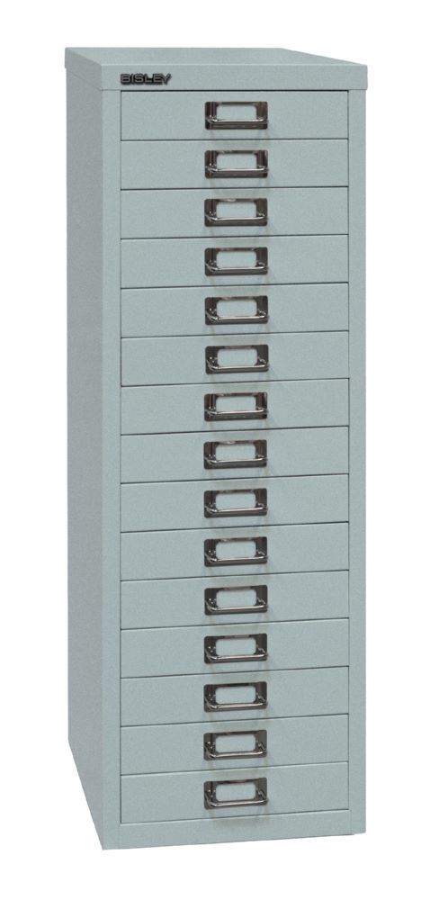 Bisley Home Schubladenschrank 39er Serie 15 Schubladen H 860 mm silber Produktbild Bisley Home Schubladenschrank 39er Serie 15 Schubladen H 860 mm silber bild 2