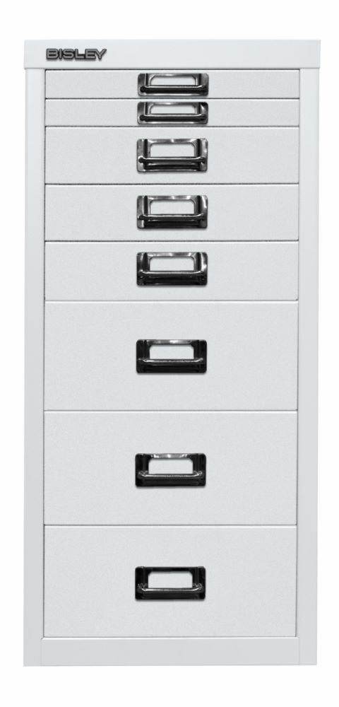 Bisley Home Schubladenschrank 8 fach 29e Bisley Home Schubladenschrank 8 fach 29er Serie H 590 mm verkehrsweiß