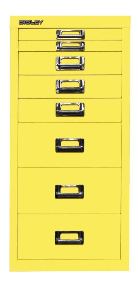 Bisley Home 8 fach Schubladenschrank 29e Bisley Home 8 fach Schubladenschrank 29er Serie H 590 mm gelb