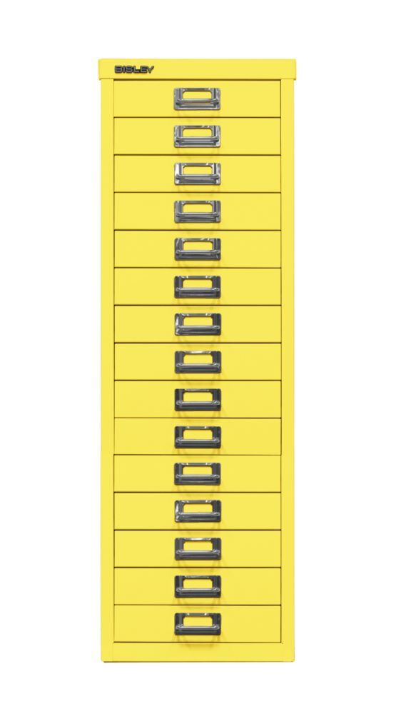 Bisley Home Schubladenschrank 39er Serie 15 Schubladen H 860 mm zinkgelb Bisley Home Schubladenschrank 39er Serie 15 Schubladen H 860 mm zinkgelb