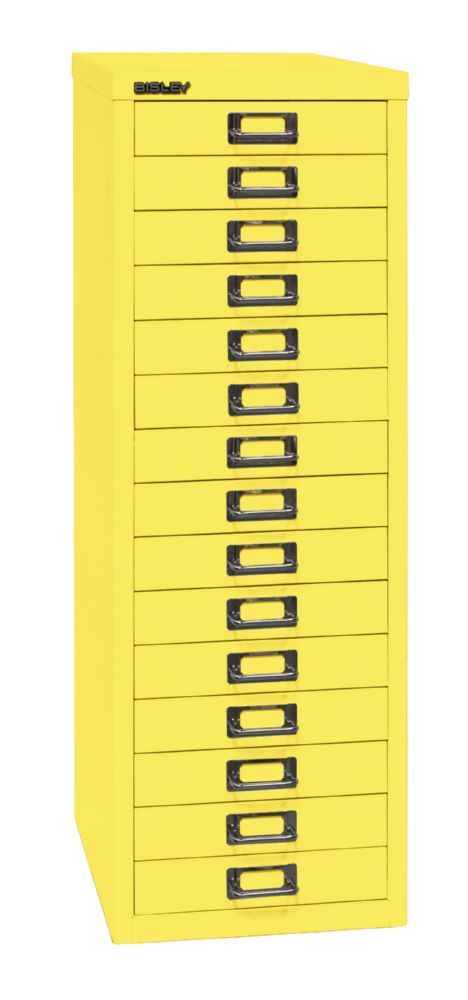 Bisley Home Schubladenschrank 39er Serie 15 Schubladen H 860 mm zinkgelb Bisley Home Schubladenschrank 39er Serie 15 Schubladen H 860 mm zinkgelb