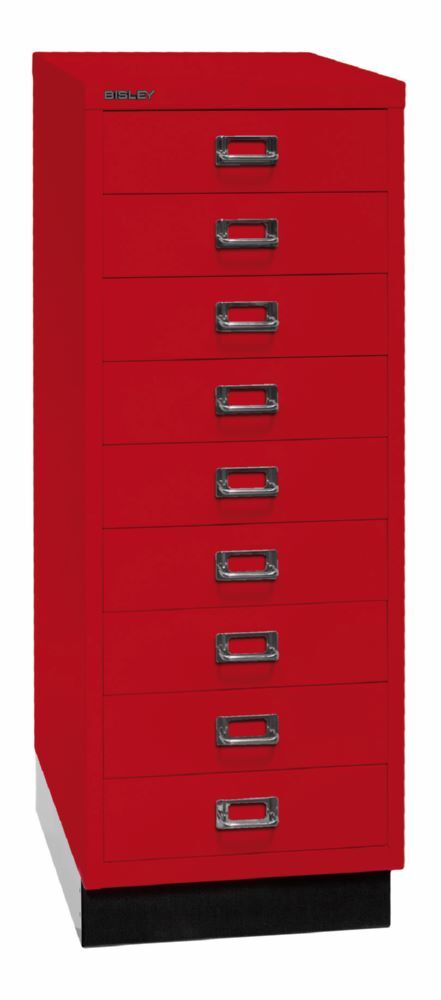 Bisley Home 9 fach Schubladenschrank 39er Serie mit Sockel H 940 mm kardinalrot Bisley Home 9 fach Schubladenschrank 39er Serie mit Sockel H 940 mm kardinalrot