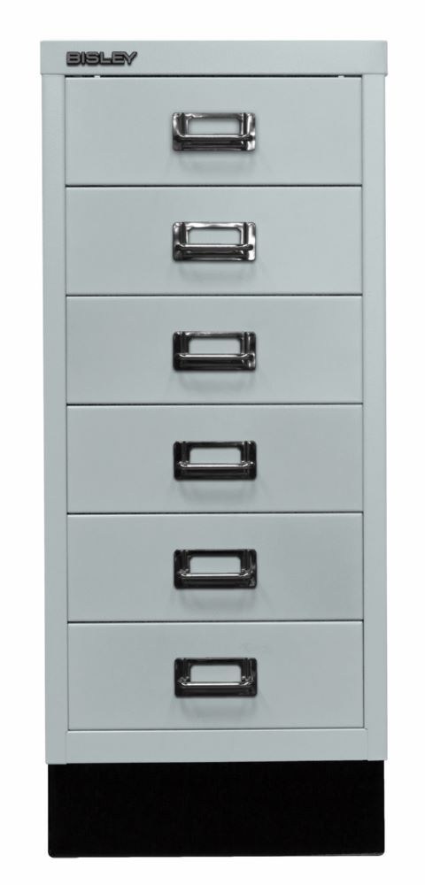 Bisley Home Schubladenschrank 6 fach 29er Serie mit Sockel 279 x 670 mm lichtgrau Produktbild Bisley Home Schubladenschrank 6 fach 29er Serie mit Sockel 279 x 670 mm lichtgrau