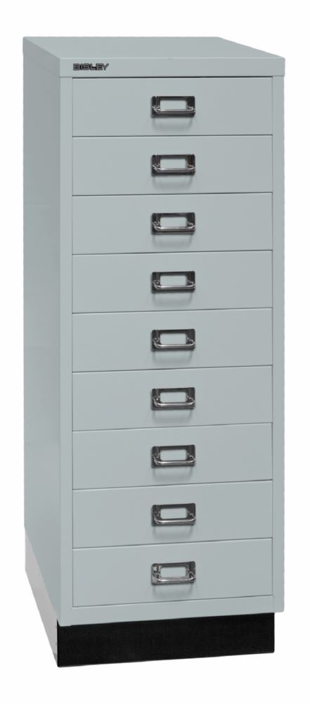Bisley Home 9 fach Schubladenschrank 39er Serie mit Sockel H 940 mm lichtgrau Bisley Home 9 fach Schubladenschrank 39er Serie mit Sockel H 940 mm lichtgrau