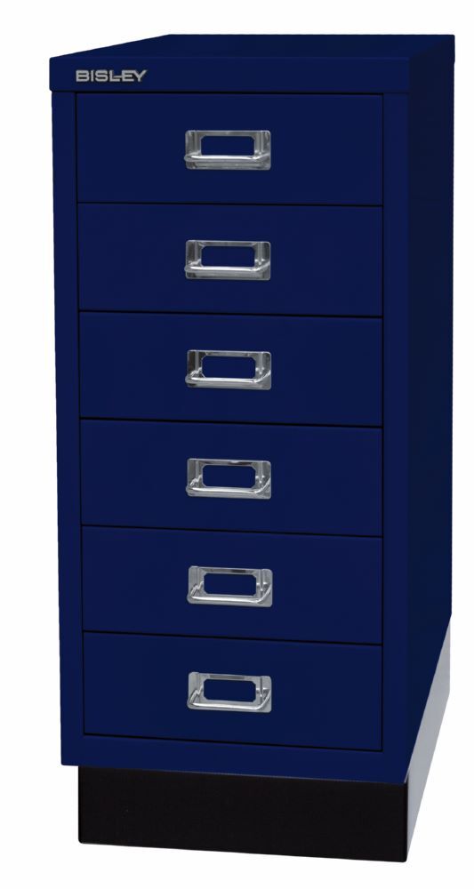 Bisley Home Schubladenschrank 29er Serie mit Sockel 279 x 670 mm oxfordblau Produktbild Bisley Home Schubladenschrank 29er Serie mit Sockel 279 x 670 mm oxfordblau bild 3