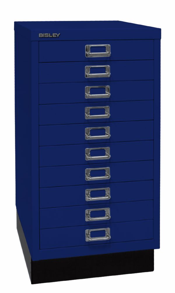 Bisley Home Schubladenschrank 29er Serie Sockel 10 Schubladen oxfordblau