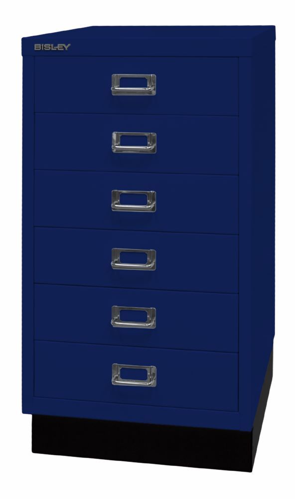 Bisley Home 6 fach Schubladenschrank 29er Serie mit Sockel B 349 mm oxfordblau Produktbild Bisley Home 6 fach Schubladenschrank 29er Serie mit Sockel B 349 mm oxfordblau bild 3