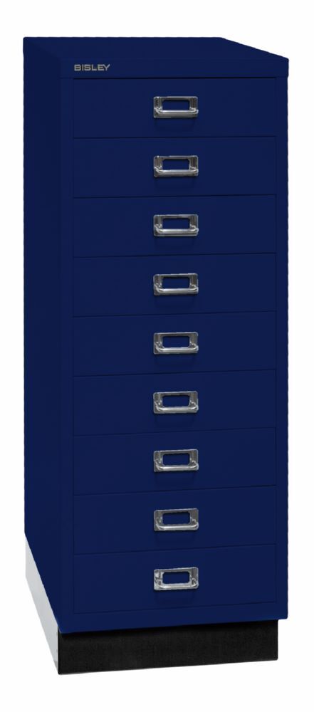 Bisley Home 9 fach Schubladenschrank 39er Serie mit Sockel H 940 mm oxfordblau Bisley Home 9 fach Schubladenschrank 39er Serie mit Sockel H 940 mm oxfordblau