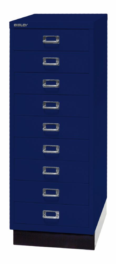 Bisley Home 9 fach Schubladenschrank 39er Serie mit Sockel H 940 mm oxfordblau Bisley Home 9 fach Schubladenschrank 39er Serie mit Sockel H 940 mm oxfordblau
