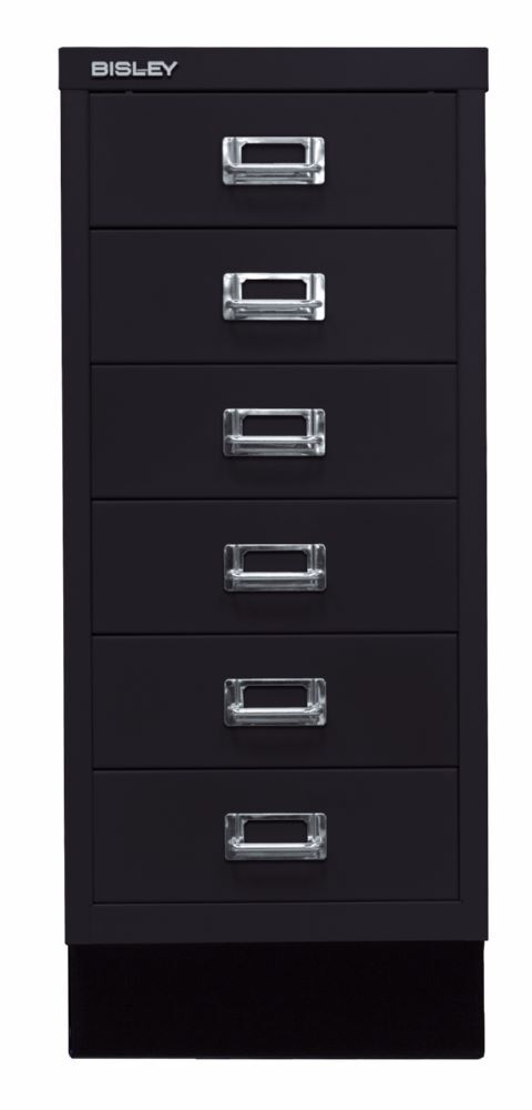 Bisley Home Schubladenschrank 29er Serie mit Sockel 279 x 670 mm schwarz Produktbild Bisley Home Schubladenschrank 29er Serie mit Sockel 279 x 670 mm schwarz