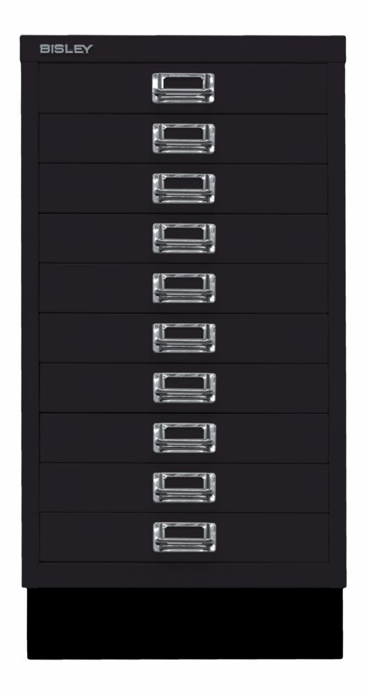 Bisley Home Schubladenschrank 29er Serie Sockel 10 Schubladen H 670 mm schwarz Produktbild Bisley Home Schubladenschrank 29er Serie Sockel 10 Schubladen H 670 mm schwarz