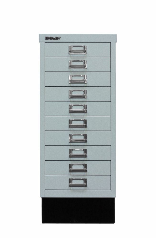 Bisley Home Schubladenschrank 29er Serie mit Sockel 10 Schubladen Farbe silber Produktbild Bisley Home Schubladenschrank 29er Serie mit Sockel 10 Schubladen Farbe silber