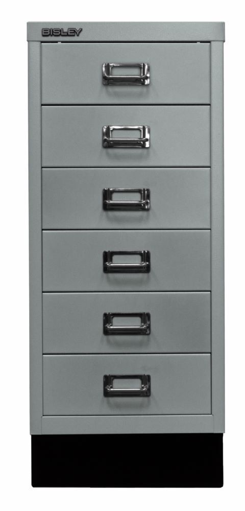 Bisley Home Schubladenschrank 29er Serie mit Sockel 279 x 670 mm silber Produktbild Bisley Home Schubladenschrank 29er Serie mit Sockel 279 x 670 mm silber