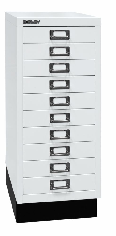Bisley Home Schubladenschrank 29er Serie mit Sockel 10 Schubladen weiß Bisley Home Schubladenschrank 29er Serie mit Sockel 10 Schubladen weiß