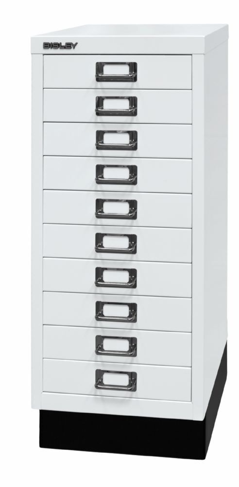 Bisley Home Schubladenschrank 29er Serie mit Sockel 10 Schubladen weiß Bisley Home Schubladenschrank 29er Serie mit Sockel 10 Schubladen weiß