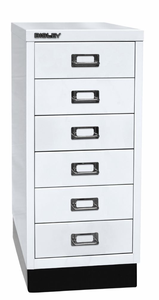 Bisley Home Schubladenschrank 29er Serie mit Sockel 279 x 670 mm in weiß Produktbild Bisley Home Schubladenschrank 29er Serie mit Sockel 279 x 670 mm in weiß bild 2