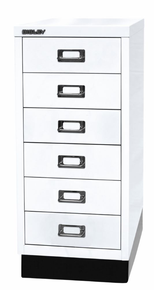 Bisley Home Schubladenschrank 29er Serie mit Sockel 279 x 670 mm in weiß Produktbild Bisley Home Schubladenschrank 29er Serie mit Sockel 279 x 670 mm in weiß bild 3
