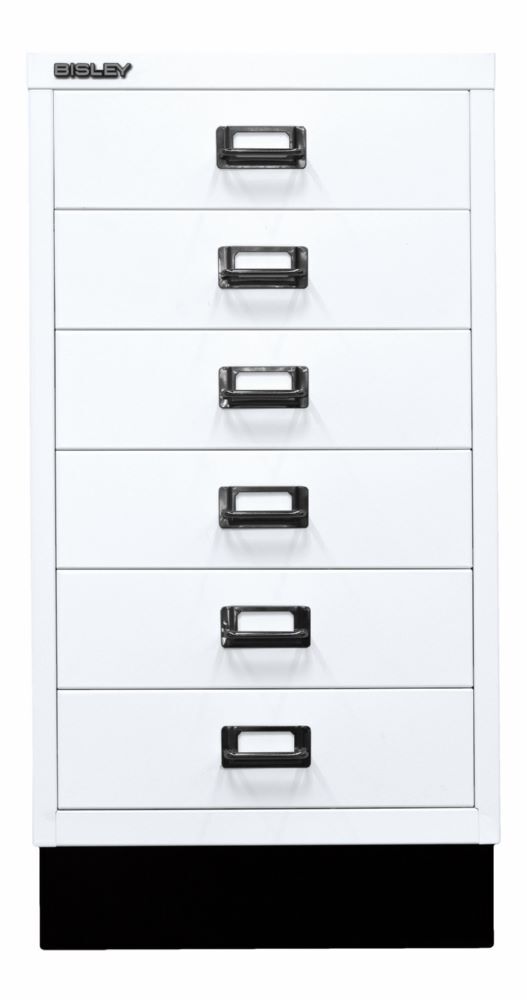 Bisley Home 6 fach Schubladenschrank 29er Serie mit Sockel B 349 mm verkehrsweiß Bisley Home 6 fach Schubladenschrank 29er Serie mit Sockel B 349 mm verkehrsweiß